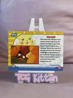 1999 Topps Pokemon - Success- #55 - Non-Holo - Pikachu's Vacation TCGKITTEN - Image 2