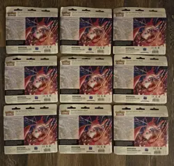 Pokemon Sword & Shield Fusion Strike 3 Pack Blister Set Of 9 New SEALED Unopened - Image 2