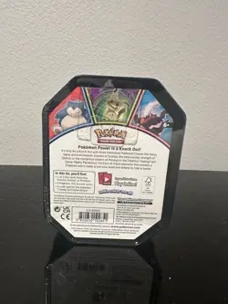 Pokemon Snorlax Mighty Mysterious Tin 2021 Factory Sealed Knock Out PKMN NEW - Image 2