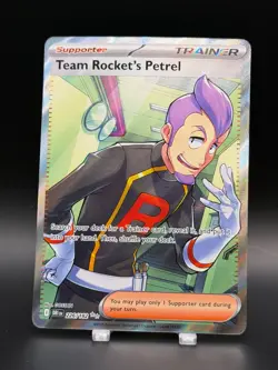 Team Rocket's Petrel #226/182 Pokemon 2025 Destined Rivals NM Full Art - Image 1