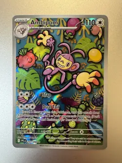 Ambipom 107/094 Phantasmal Flames Illustration Rare Pokemon TCG - Image 1