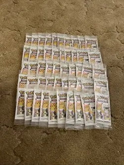Lot Of 50 Pokemon 25th Anniversary General Mills Cereal Packs New - Image 1