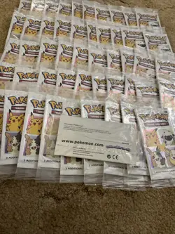 Lot Of 50 Pokemon 25th Anniversary General Mills Cereal Packs New - Image 2