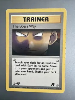 Pokemon - 1st Edition - Boss's Way - Team Rocket 2000 - WOTC Non-holo - VINTAGE - Image 1
