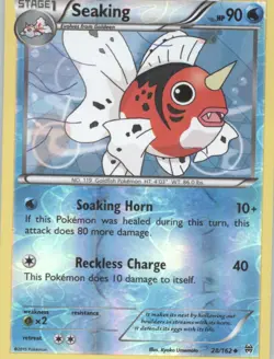 Seaking Reverse Holo Pokemon tcg XY - BREAKthrough #28/162 - Image 1