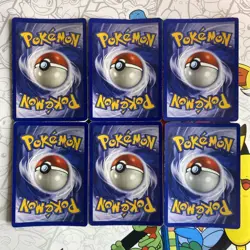 Pokemon TCG Vintage Holo Lot Of 6 Base Set (2), Base, BS2, Jungle, MP/HP Lot - Image 2