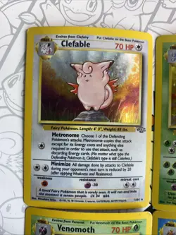 Pokemon TCG Vintage Holo Lot Of 6 Base Set (2), Base, BS2, Jungle, MP/HP Lot - Image 3