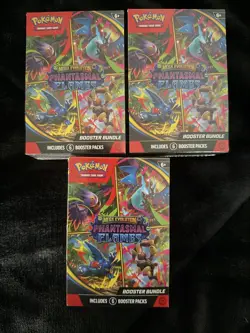 Pokemon TCG Phantasmal Flames Booster Bundle - Lot of 3 sealed bundles - Image 1