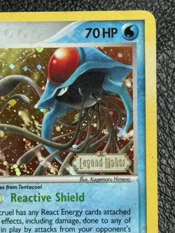 Tentacruel 45/92 Stamped Holo w/ SWIRL - Vintage Pokemon TCG: EX Legend Maker LP - Image 3