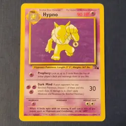 Pokemon Hypno 23/62 Fossil Regular Moderately/Heavily Played *FREE SHIPPING* - Image 1