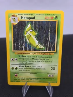 Pokemon Base Set WOTC common - Metapod 54/102 - Near Mint/Mint - Image 1