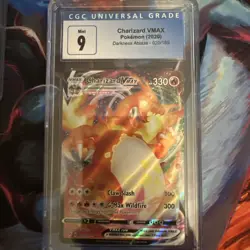 Pokemon CGC 9 Darkness Ablaze FULL ART Charizard VMAX 020/189 - CGC MINT 9 - Image 1