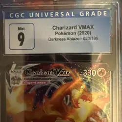 Pokemon CGC 9 Darkness Ablaze FULL ART Charizard VMAX 020/189 - CGC MINT 9 - Image 3