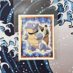 BLASTOISE MERLIN TOPPS STICKER #9 POKEMON SERIES 1 YEAR 1999 - Image 1