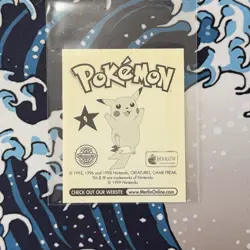 BLASTOISE MERLIN TOPPS STICKER #9 POKEMON SERIES 1 YEAR 1999 - Image 2