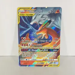 Pokemon Reshiram & Charizard GX Ultra Rare 20/214 Sm-Unbroken Bonds - Image 1