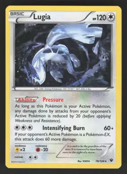 Lugia 78/124 Cracked Ice Holo Pokemon TCG Deck Exclusives LP - Image 1