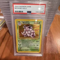1999 Pokemon Game Nidoking-Holo PSA 3 - Image 1