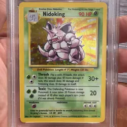 1999 Pokemon Game Nidoking-Holo PSA 3 - Image 3