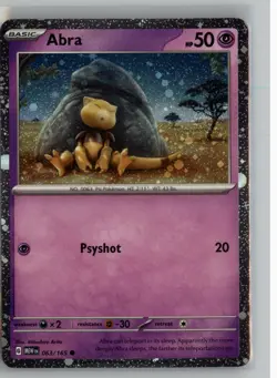 ABRA 063/165 C 151 POKEMON COSMOS HOLO NM - Image 1