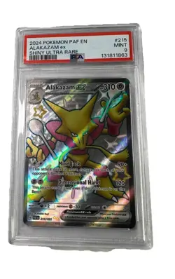 2024 Pokemon PAF En-Paldean Fates Shiny Ultra Rare #215 Alakazam EX - Image 1