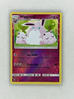 Pokemon TCG Wigglytuff 135/214 SM Unbroken Bonds Reverse Holo Rare NM - Image 1