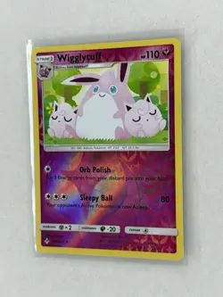 Pokemon TCG Wigglytuff 135/214 SM Unbroken Bonds Reverse Holo Rare NM - Image 3