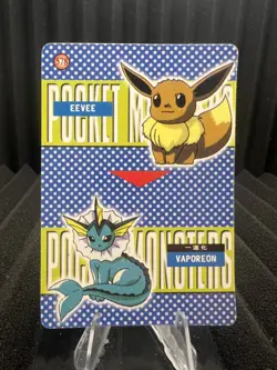 Poliwag #586 - Vintage Pocket Monsters Vending Holo Prism 1999 - Pokemon - Image 2