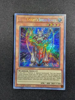 Yugioh - Noble Knight's Shield-Bearer BROL-EN017 1st Secret Rare NM - Image 1
