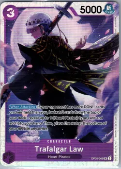 Trafalgar Law OP05-069 SR English Awakening of the New Era - One Piece Card - NM - Image 1