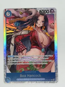 Bandai One Piece Card Game Boa Hancock OP07-051 Super Rare Foil Character - Image 1