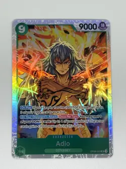 Bandai One Piece Card Game Adio OP09-023 Super Rare Holo Character Card - Image 1