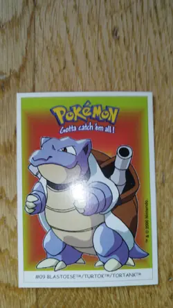Carte Pokemon Nintendo Dunkin Boomer 9 Tortank Blastoise Turtok 09 card - Image 1