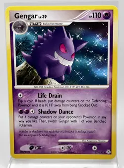 Gengar 27/130 Pokemon Card Diamond & Pearl 2007 LP Non Holo - Image 1