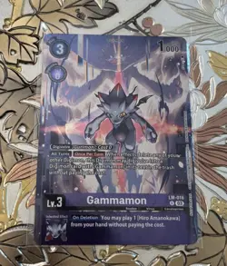 Digimon Card Game Gammamon LM-016 EX10 Legend Pack Promo Sinister Order - Image 1