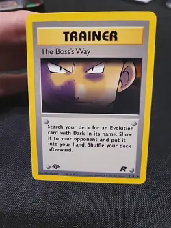 Pokemon CARD 1st Edition trainer Team Rocket The Boss's Way Lp Tcg 2000 Wotc - Image 1