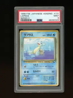 Pokemon PSA 9 MINT Lapras 1998 Vending Series 2 Japanese Promo Card - Image 1
