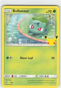 Bulbasaur - 1/25 - McDonald's 25th Anniversary - Pokemon Card TCG - NM/LP - Image 1