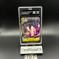 TAG 10 GEM MINT Boa Hancock P-115 Promo Card V JUMP Limited One Piece Card game - Image 1