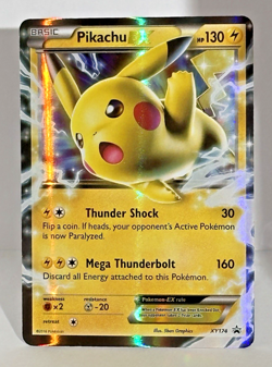 Pikachu EX Black Star Promo XY174 X & Y Reverse Holo Pokemon TCG Card #XY174 NM - Image 2