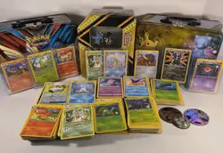 2016/2017 Large Pokemon Lot w/ tins, coins and over 900 cards - SOLID VALUE!! - Image 1
