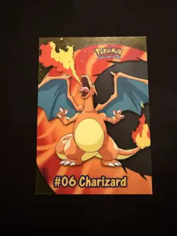 Topps Pokemon 2000 Charizard #06 Clear Card PC3 TV Animation Edition NM/LP - Image 1