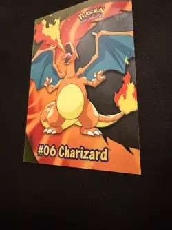Topps Pokemon 2000 Charizard #06 Clear Card PC3 TV Animation Edition NM/LP - Image 3
