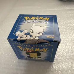 Pokemon Burger King 23k Gold Plated Trading Card Mewtwo Blue Box - Image 2