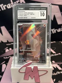 Pokemon Charmander 168/165 Art Rare Holo CGC 10 Sv2a Card 151 Japanese 2023 - Image 1
