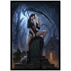 Riley Raes – Daddy's Little Devil – MTG Size – 100 Smooth Matte Card Sleeves - Image 1
