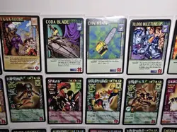WILSTORMS LOT of 18 Black Border cards ccg 1996 D4 Super Hero game WS Near Mint+ - Image 3