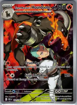 Team Rocket's Houndoom 191/182 SV10: Destined Rivals - Pokemon Card - NM - Image 1