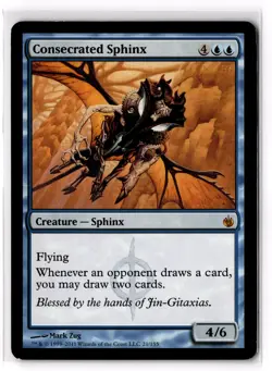 Consecrated Sphinx 21 Mirrodin Besieged Normal MP - Image 1