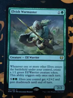 MTG - Elvish Warmaster - Kaldheim - #167/285 - LP - Ships Fast - Image 1